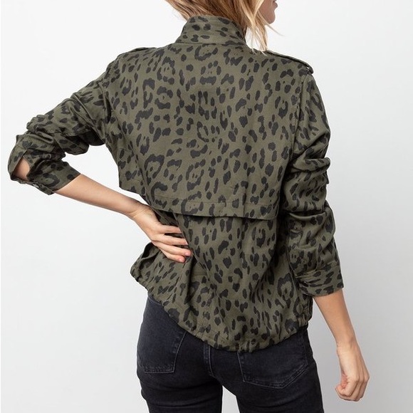 Rails Collins Utility Jacket Green Leopard BNWT - Picture 2 of 7